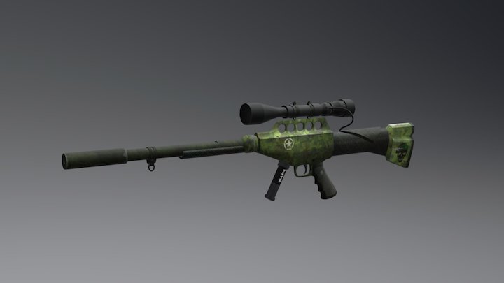 x-caliber gauged co2 long range projector 3D Model