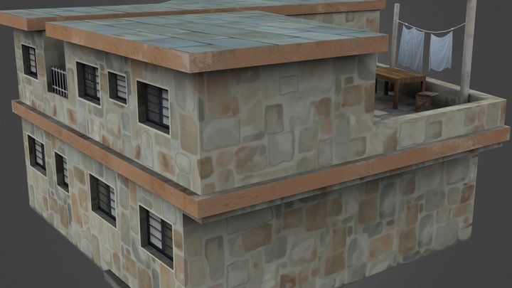 House 2floors 3D Model