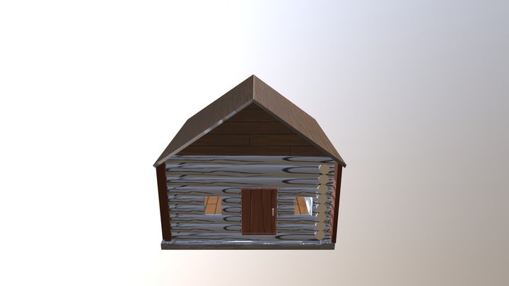 Log Cabin 3D Model