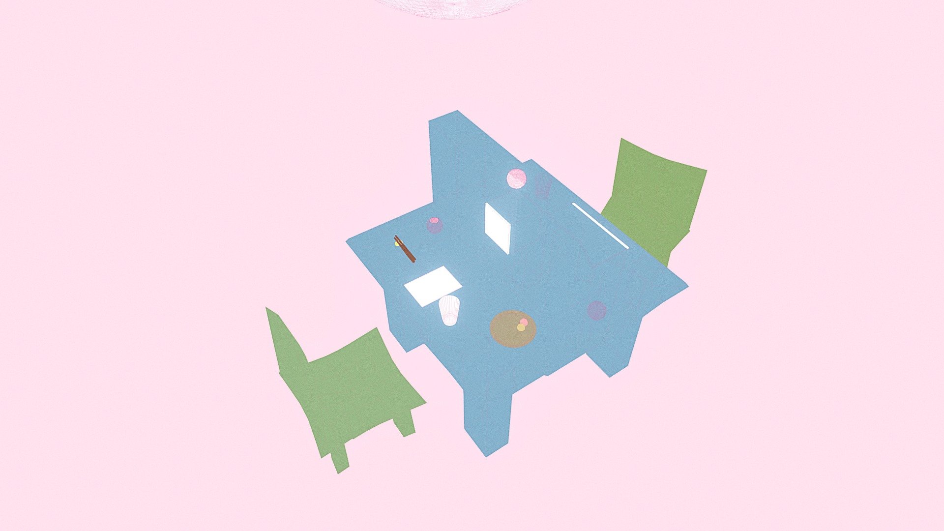 Minimalist divided table