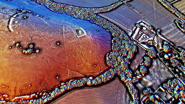 Cerne Abbas - 3D lidar landscape