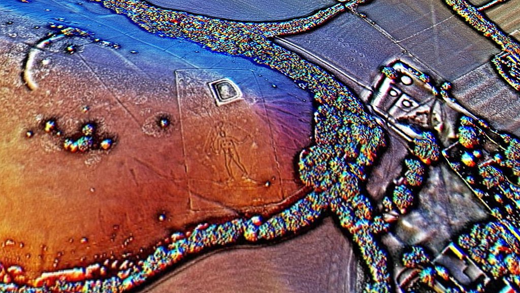 Cerne Abbas - lidar landscape