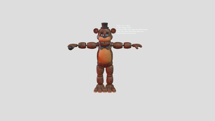 Freddy fazbear(hw fix) 3D Model