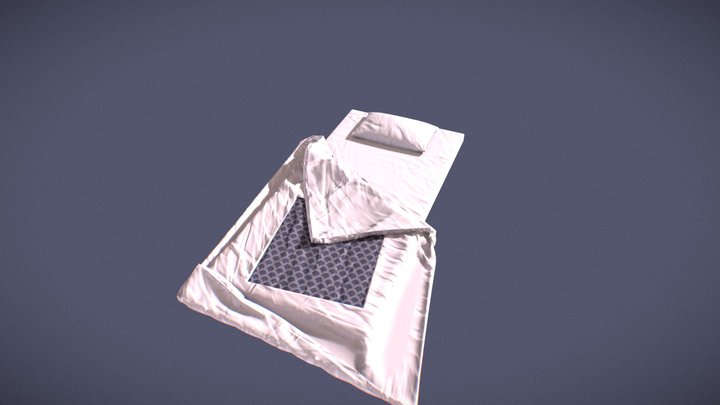 Japanese futon/bed 3D Model