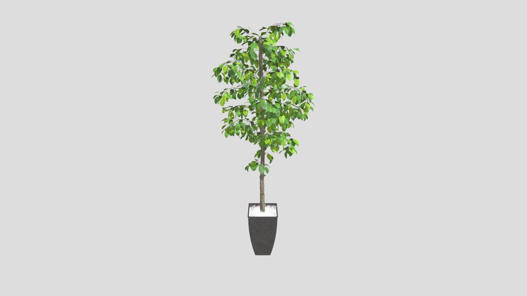 Tall Faux Plant In Woven Pot