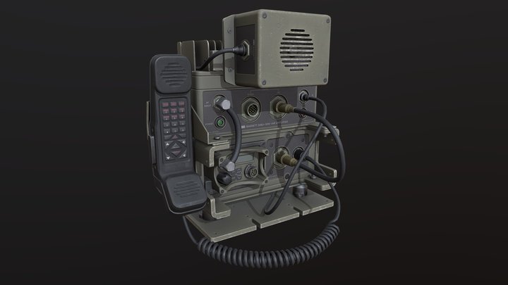 Barrett PRC-2082 Military Radio - Game Ready 3D Model