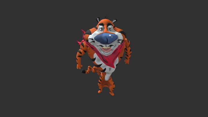 Tony the Tiger (Meatcanyon 1M Sub Contest) 3D Model