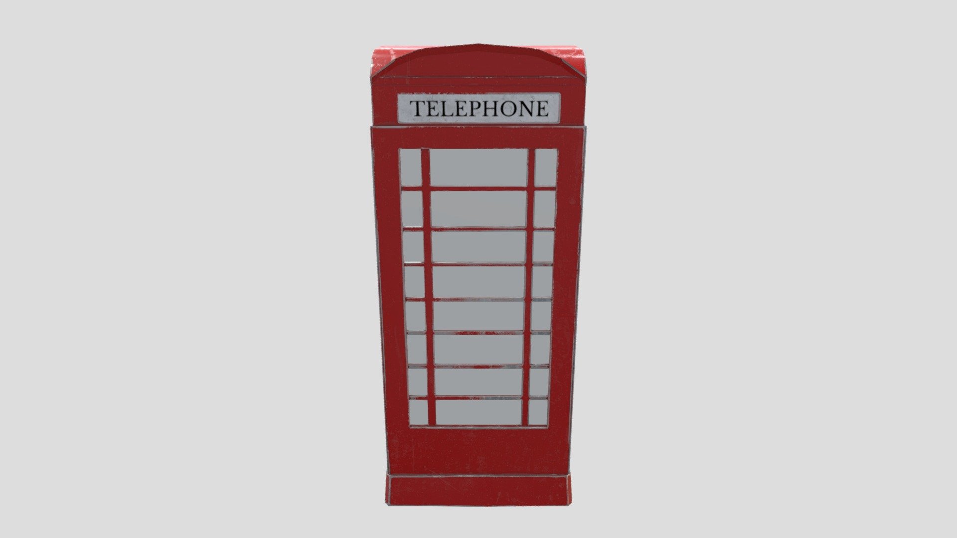 Simplified london red booth for diorama