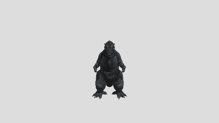 Godzilla-1954-gojira-rigged 3D Model