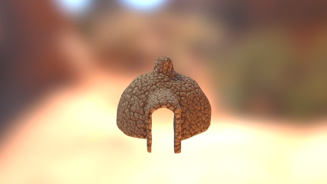 SandStone Dome house 3D Model