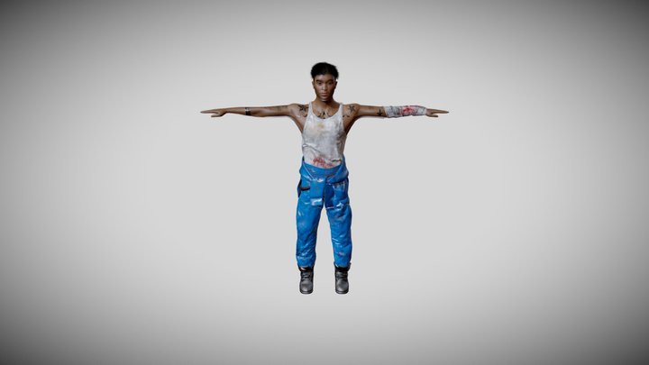 Game Character - 01 3D Model