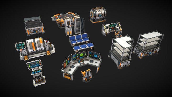 SCI-FI Pack Vol. 1 3D Model
