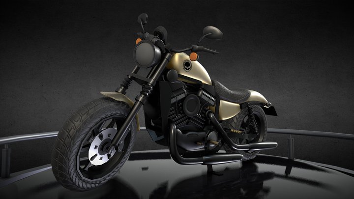 Harley Davidson Motobike – Modelo 3D gratuito STL