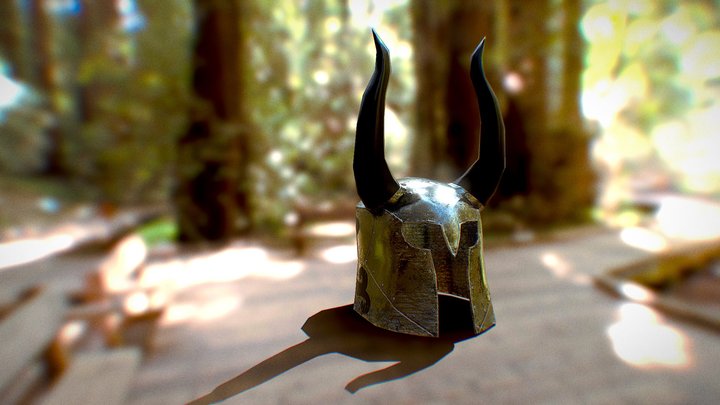 Medieval Combat Helmet 3D Model