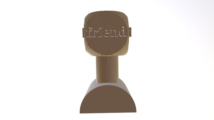 Friend trophy 3D Model