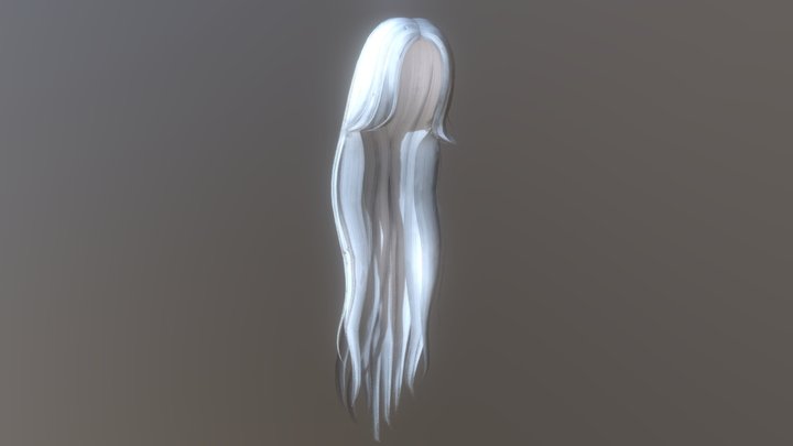Very Long Hair (With Bones) – Modello 3D gratuito STL