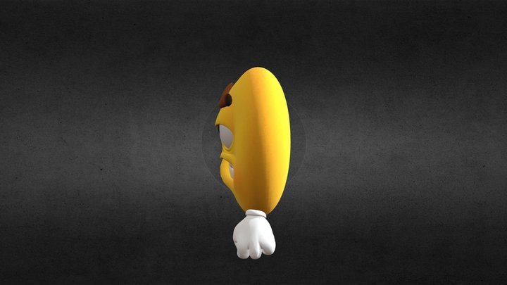 Angry Emoji 3D Model