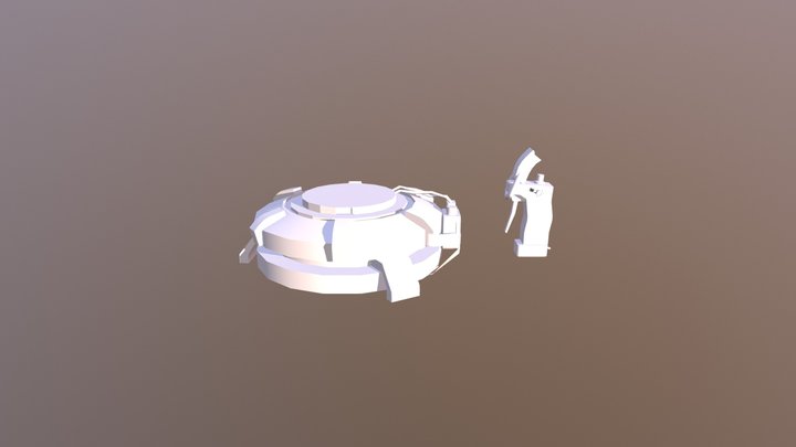 Landmine and Trigger 3D Model