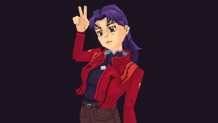 Misato Katsuragi - Neon Genesis Evangelion 3D Model