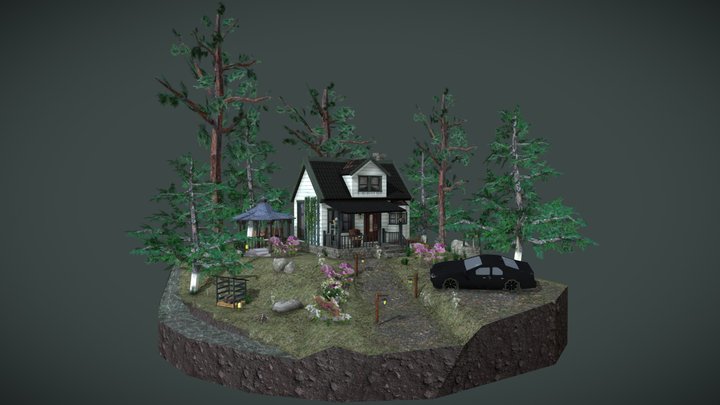 DAE Diorama - Forest Loner 3D Model