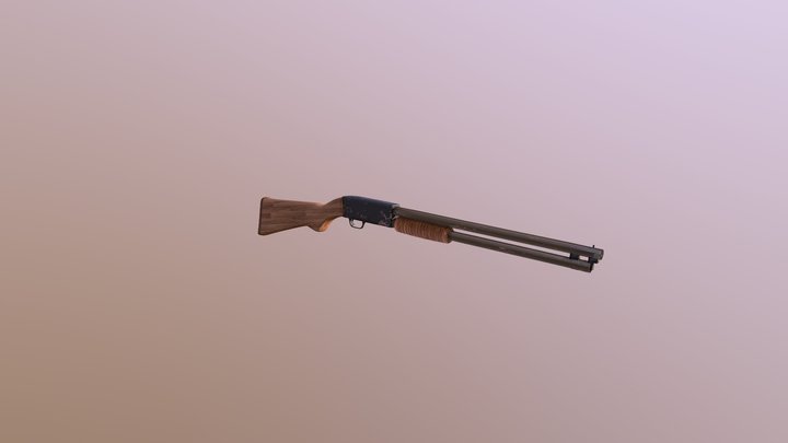 Shotgun - High Poly 3D Model