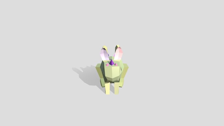 Game Jam 2022 - Rabbit Dino 3D Model