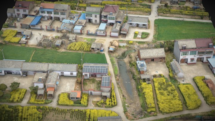 Village, country road and farm – Modelo 3D gratuito STL