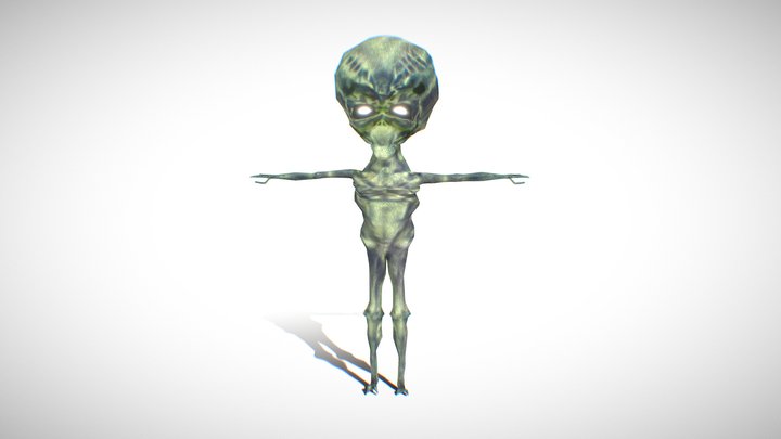 Alien Character ( Rigged ) 3D Model