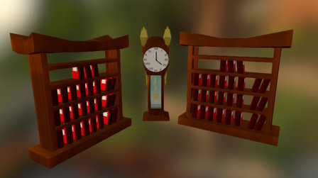 Library Prop 3D Model