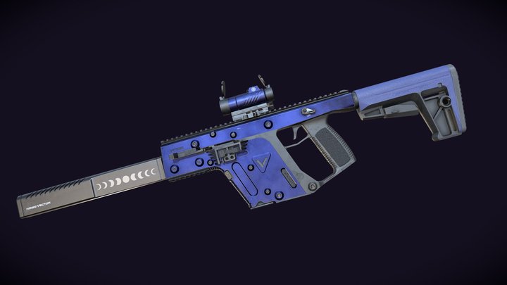 KRISS Vector CRB-Midnight Mercenary 3D Model