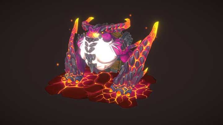 Flame monster 3D Model