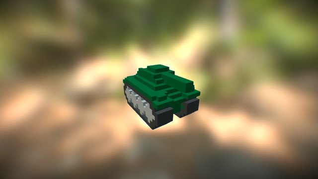 Green Tank 3D Model