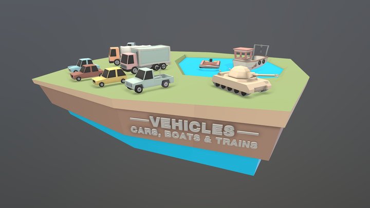 Turntable Vehicles 3D Model