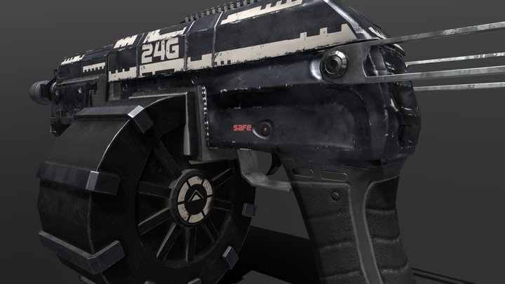 Dystopian Shotgun 24g 3D Model