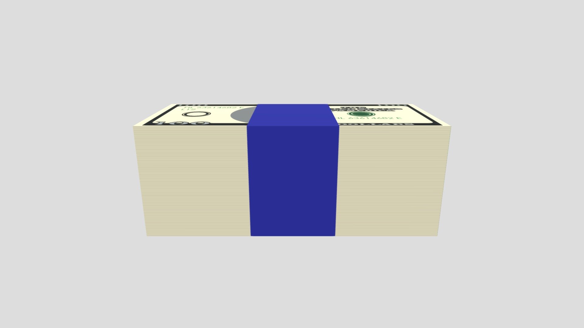 Low Poly Stack of 100 Dollars - 3D model by Forwardnow27 [0d65c05 ...
