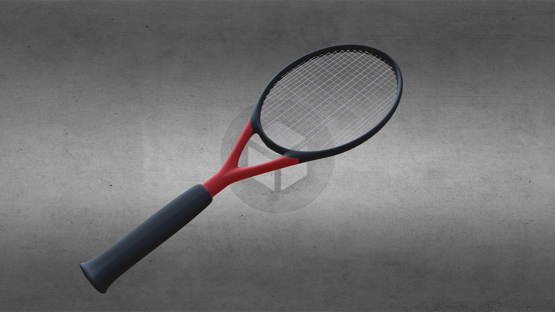 3D model Tennis - This is a 3D model of the Tennis. The 3D model is about a pair of tennis rackets.