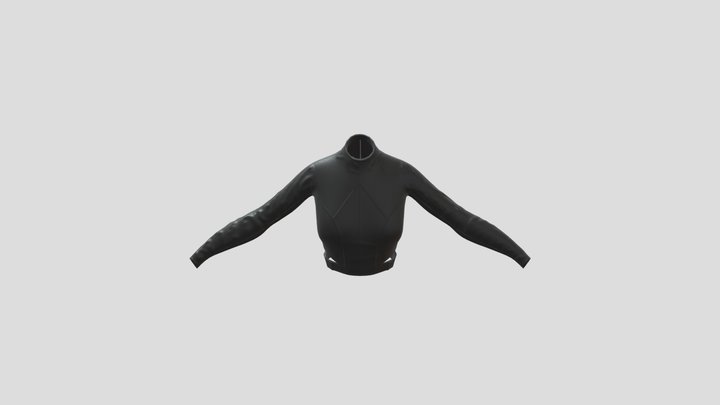 Women's Leather Jacket 3D Model