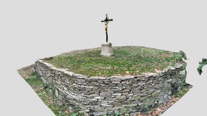 Křížek u cesty  - Pomezná 3D Model