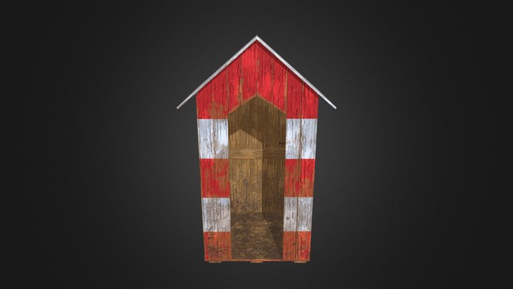Russian Military Booth Checkpoint | Game ready 3D Model