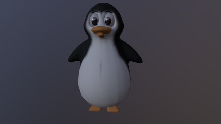 Cartoon Penguin WiP v3 3D Model