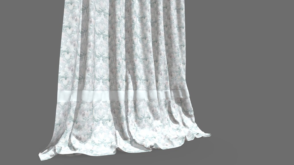 Curtain Fabric with Organic Pattern