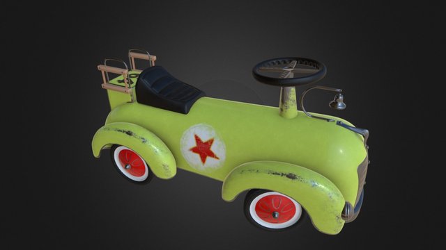 Vintage Pedal Cars 3D Model