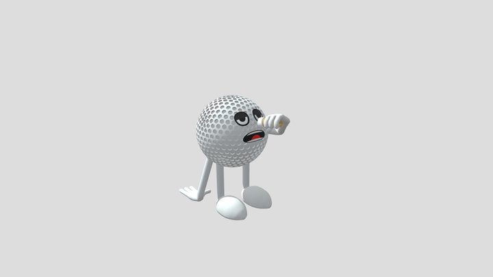 Golf Man 3D Model