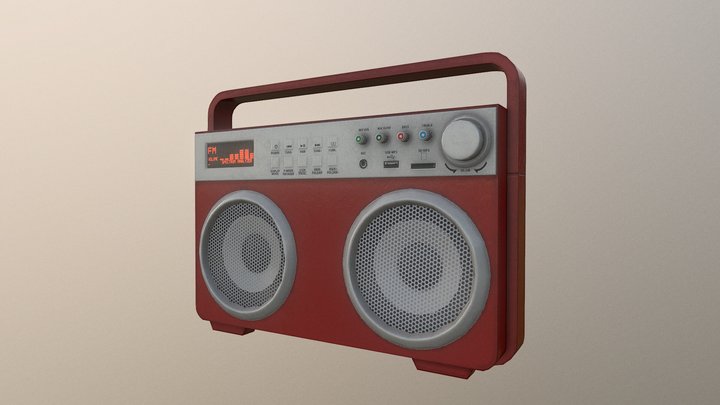 Radio Receiver 3D Model