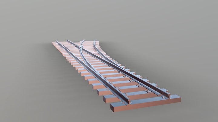 Park railway junction 3D Model