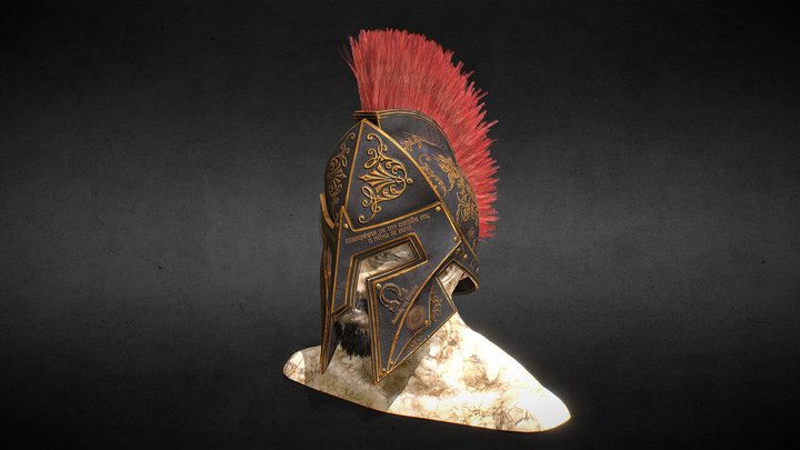 Spartan Helmet 3D Model