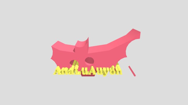 Bat Button 3D Model