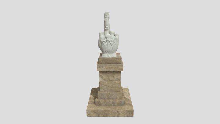 L.O.V.E. il Dito Milan 3D Model