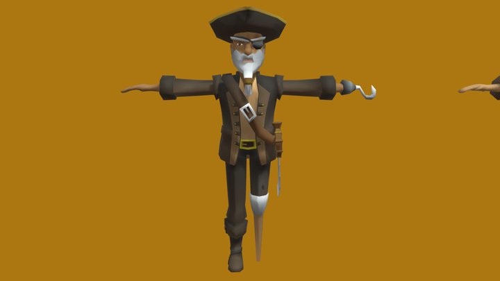 Pirate Character 3D Model