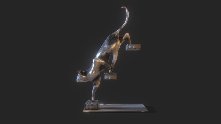 Cat statue 3D Model